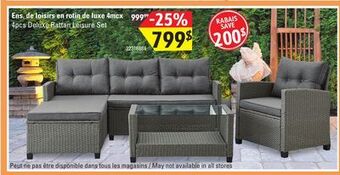 Sushi Shop 4pcs deluxe rattan leisure set offer
