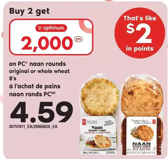 Valu-mart Pc naan round offer
