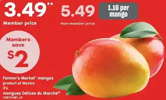 Independent Grocer Farmer's market mangos offer