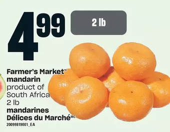 Valu-mart Farmer's market mandarins offer