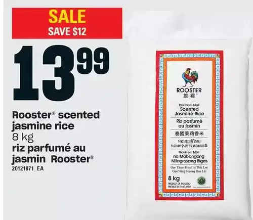 Independent Grocer Rooster scented jasmine rice offer