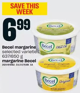 Independent Grocer Becel margarine offer
