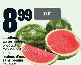 Independent Grocer Seedless watermelons offer