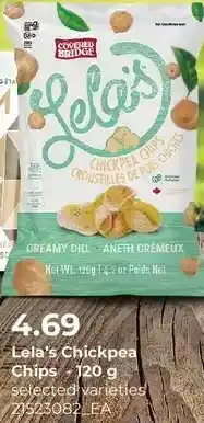 Loblaws Lela's chickpea chips offer