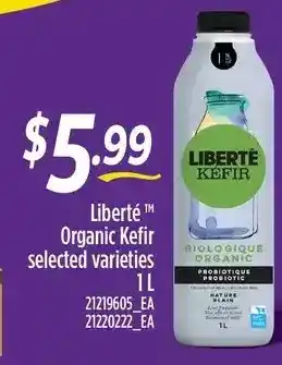 Loblaws Liberte organic kefir offer