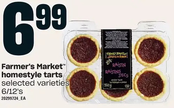 Loblaws Farmer's market homestyle tarts offer