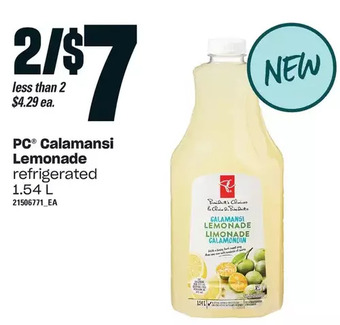 Loblaws Pc calamansi lemonade offer