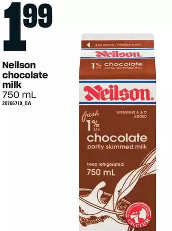 Loblaws Neilson chocolate milk offer