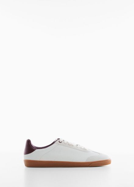 Mango Lace-up leather sneakers offer