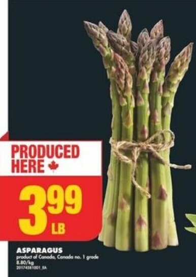 No Frills ASPARAGUS / lb offer