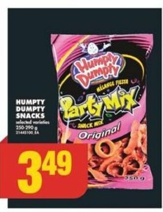 No Frills HUMPTY DUMPTY SNACKS 250-290 g offer