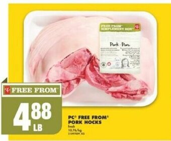 No Frills PC FREE FROM PORK HOCKS offer