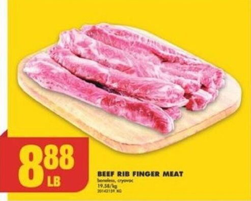 No Frills BEEF RIB FINGER MEAT offer