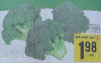 Food Basics BROCCOLI CROWNS offer