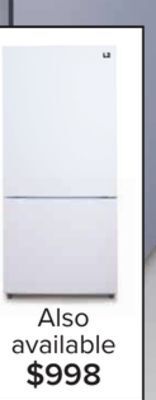 Leon's L2 white bottom-freezer refrigerator (18.7 cu. ft.) - lrb19b5awwc offer