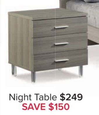Leon's Bellmar night table - grey offer