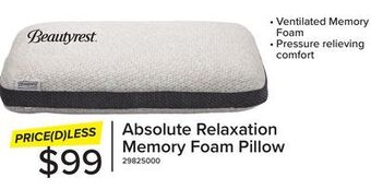 Leon's Beautyrest absolute relaxation pillow offer