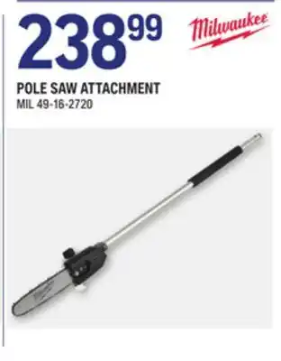 NAPA Auto Parts Milwaukee pole saw attachment offer