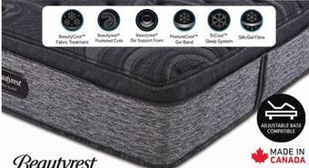 Leon's Beautyrest world class majesty medium queen mattress offer