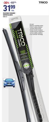 NAPA Auto Parts Trico silicone ceramic wiper blades offer