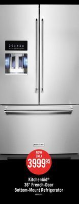The Brick Kitchenaid 26.8 cu. ft. french-door refrigerator - krff577kps offer
