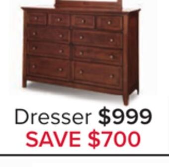 Leon's San mateo 10 drawer dresser - tuscan offer