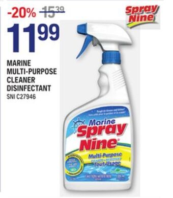 NAPA Auto Parts Spray nine marine multi-purpose cleaner disinfectant offer