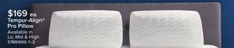 Leon's Tempur-pedic tempur-align prolo pillow offer