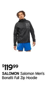 Atmosphere Salomon men's bonatti full zip hoodie offer