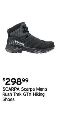 Atmosphere Scarpa men's rush trek gtx hiking shoes offer