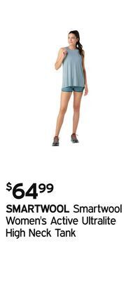 Atmosphere Smartwool women's active ultralite high neck tank offer