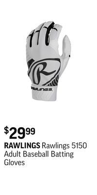 Sport Chek Rawlings 5150 adult baseball batting gloves offer