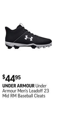 Sport Chek Under armour men's leadoff 23 mid rm baseball cleats offer