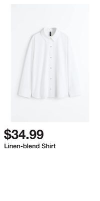 H&M Linen-blend shirt offer