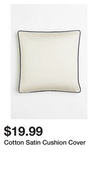 H&M Cotton satin cushion cover offer