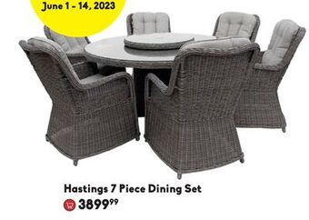 Sheridan Nurseries Hastings 7 piece dining set offer
