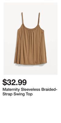 Old Navy Maternity sleeveless braided-strap swing top offer