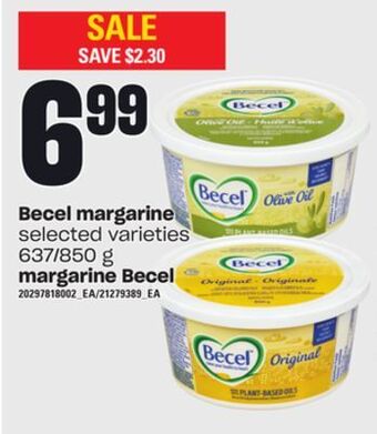 Independent City Market Margarine becel, 637/850 g offer