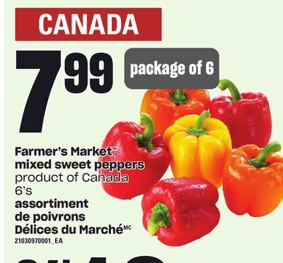 Independent City Market Assortiment de poivrons délices du marché, 6's offer