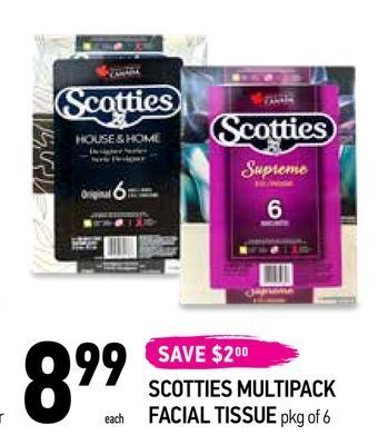 Coppa's Fresh Market Scotties multipack facial tissue offer