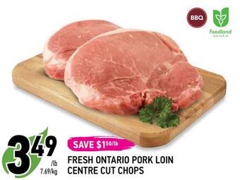 Coppa's Fresh Market Fresh ontario pork loin centre cut chops offer
