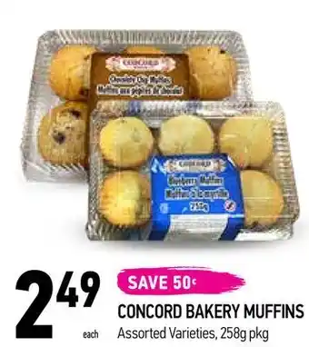 Coppa's Fresh Market Concord bakery muffins offer