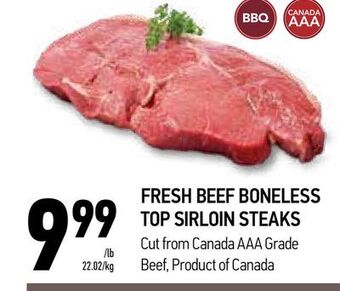 Coppa's Fresh Market Fresh beef boneless top sirloin steaks offer