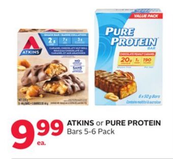 Rexall Atkins or pure protein bars offer