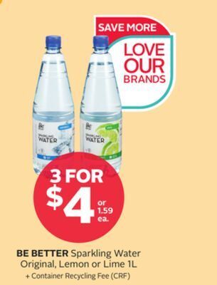 Rexall Be better sparkling water offer