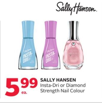 Rexall Sally hansen insta-dri or diamond strength nail colour offer