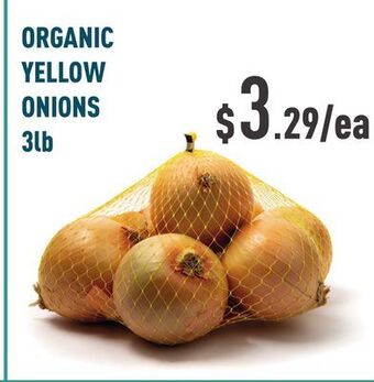 Healthy Planet Organic yellow onions offer