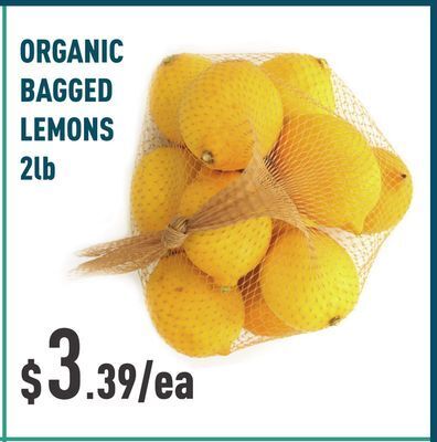 Healthy Planet Organic bagged lemons offer