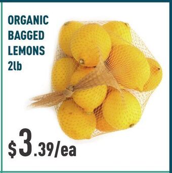 Healthy Planet Organic bagged lemons offer
