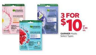 Rexall Garnier masks offer